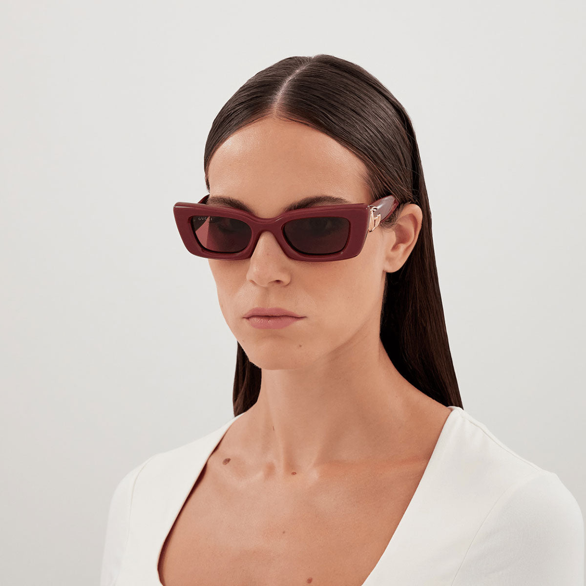 Gucci Occhiali da Sole GG1827S 003 Burgundy/Rosso Donna