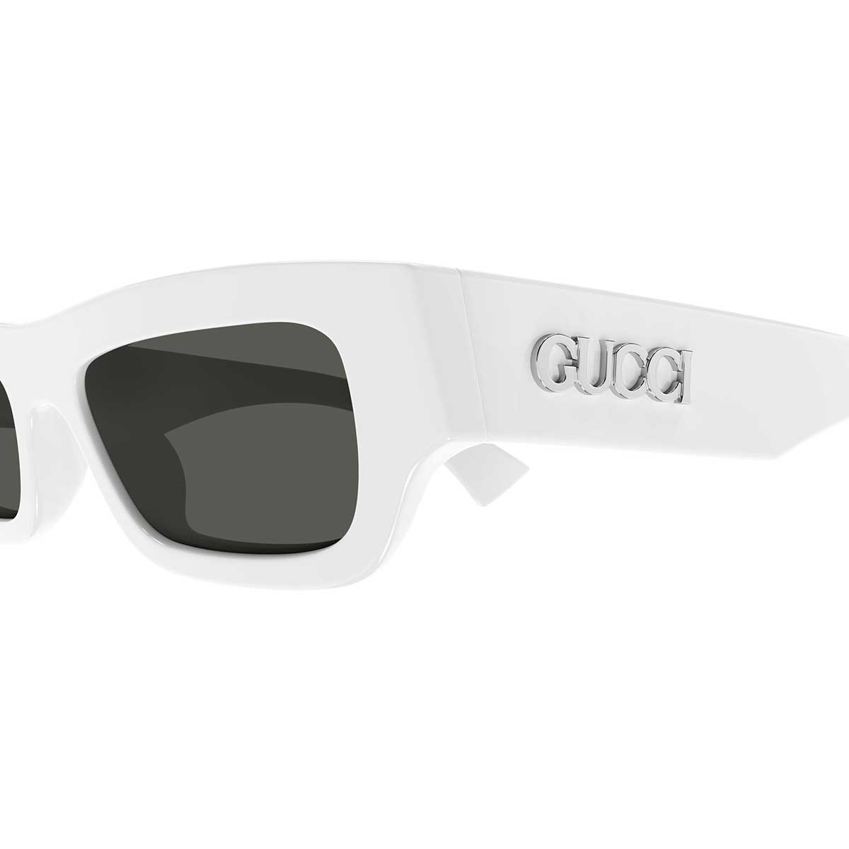 Gucci Occhiali da Sole GG1839S 005 Bianco/Grigio Uomo 3