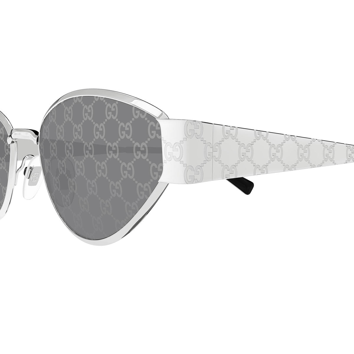 Gucci Occhiali da Sole GG1853S 002 Argento/Grigio Fumo Donna