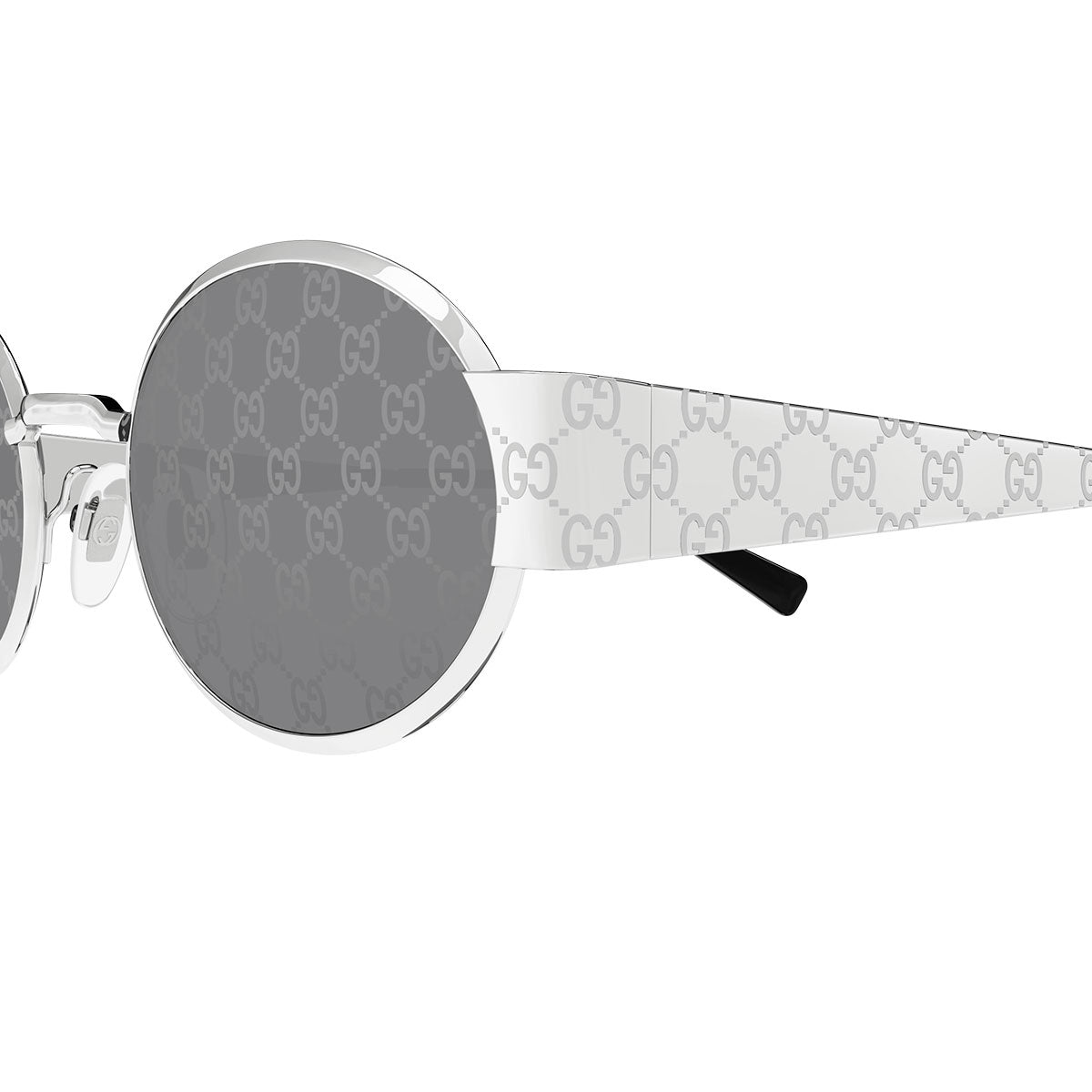 Gucci Occhiali da Sole GG1854S 002 Argento/Grigio Fumo Unisex