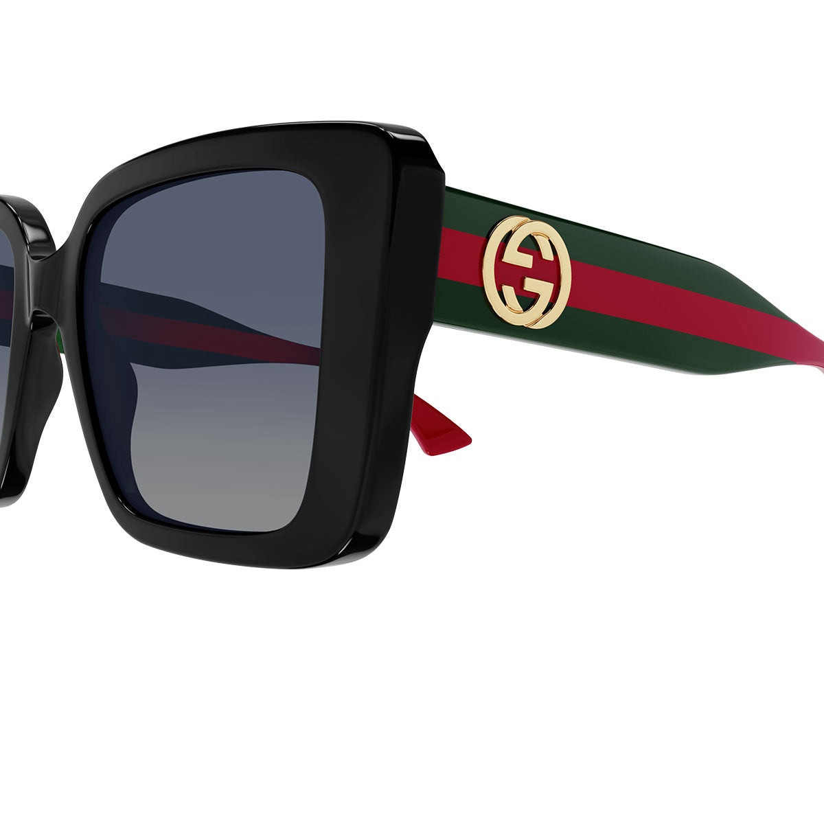 Gucci Occhiali da Sole GG1861S 005 Nero Verde/Grigio Donna