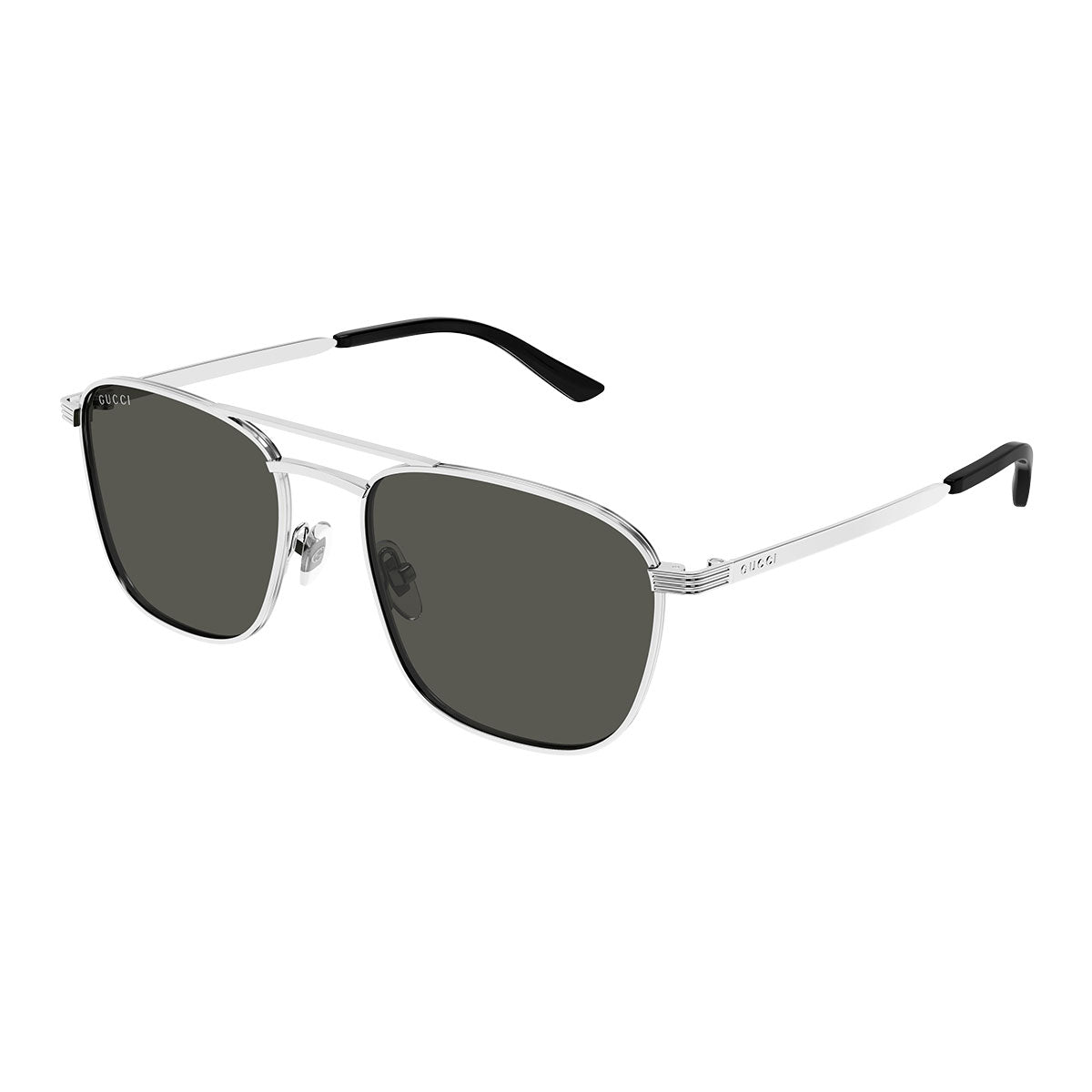 Gucci Occhiali da Sole GG1881S 001 Argento/Grigio Uomo