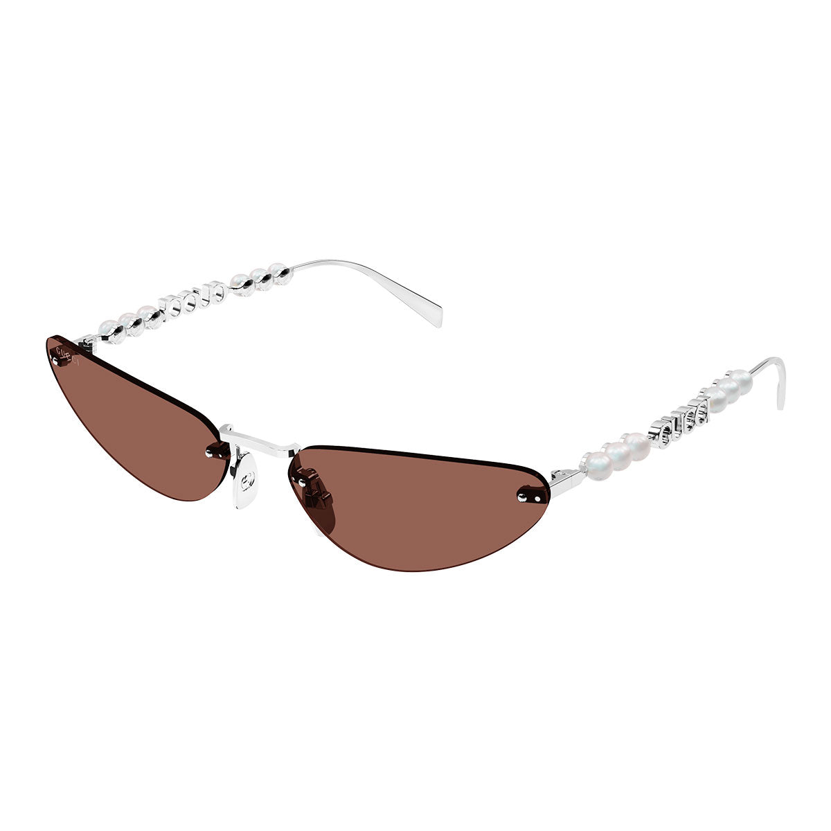 Gucci Occhiali da Sole GG1920S 002 Argento/Marrone Donna