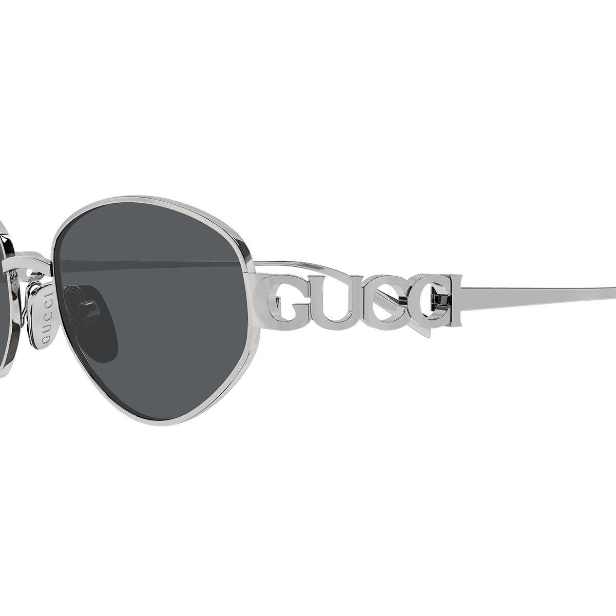Gucci Occhiali da Sole GG1935S 001 Rutenio/Grigio Donna