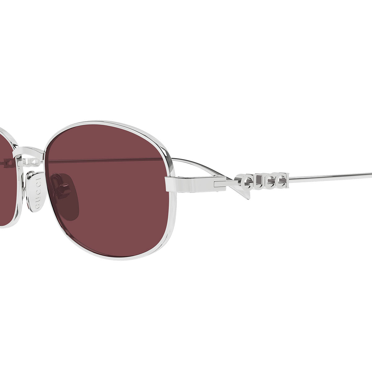 Gucci Occhiali da Sole GG1940S 003 Argento/Rosso Uomo