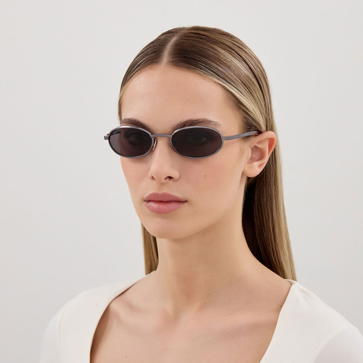 Gucci Occhiali da Sole GG1942S 001 Rutenio/Grigio Uomo