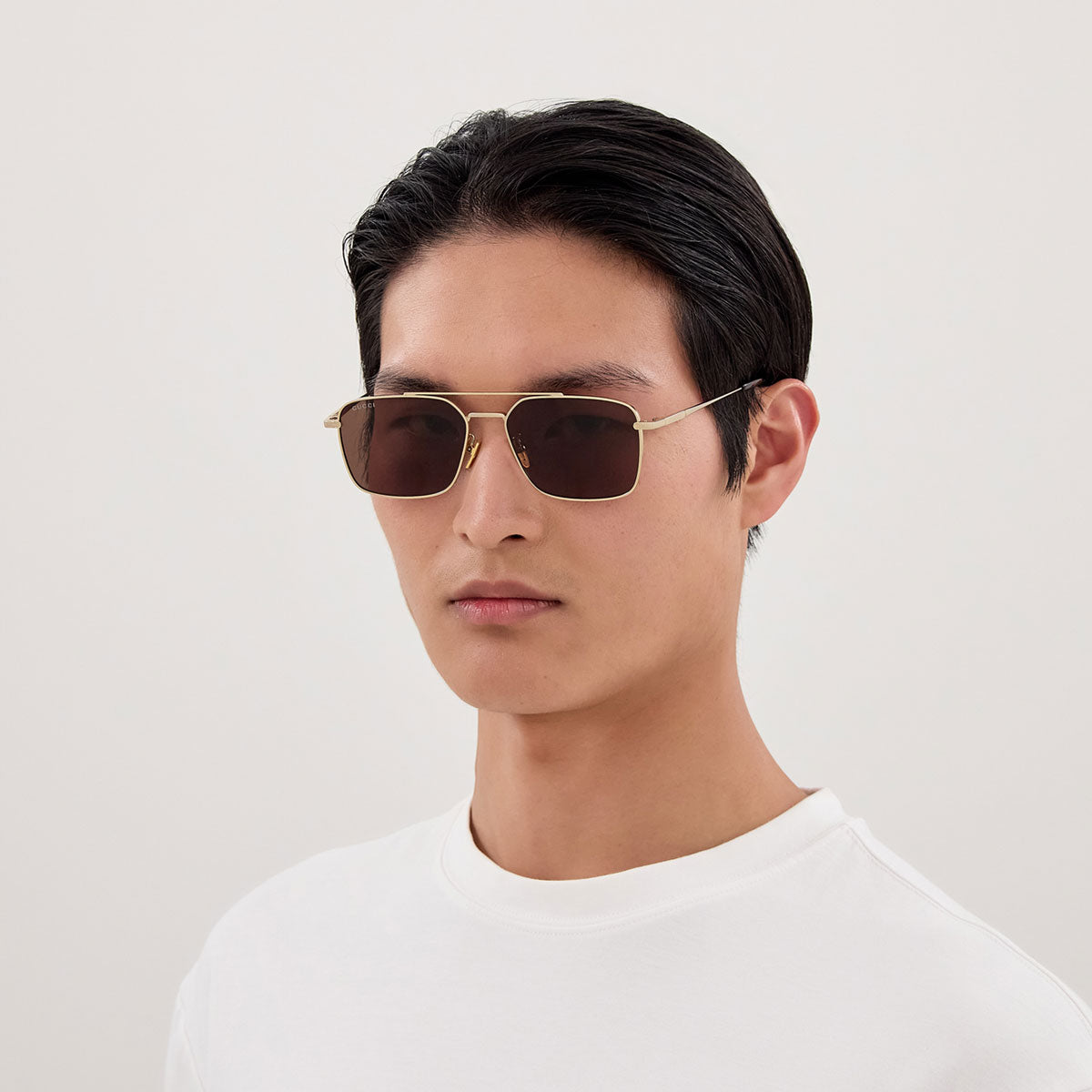 Gucci Occhiali da Sole GG1957SA 002 Oro/Marrone Uomo