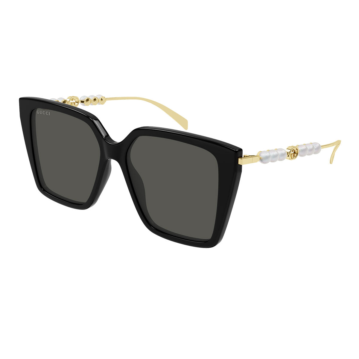 Gucci Occhiali da Sole GG1967S 001 Nero Oro/Grigio Donna