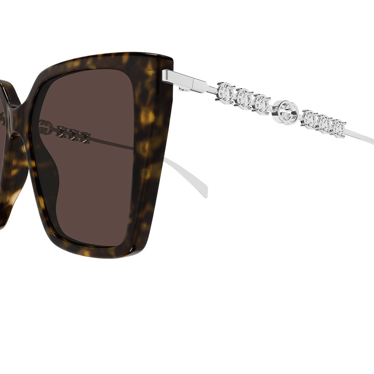 Gucci Occhiali da Sole GG1967S 003 Argento/Marrone Donna