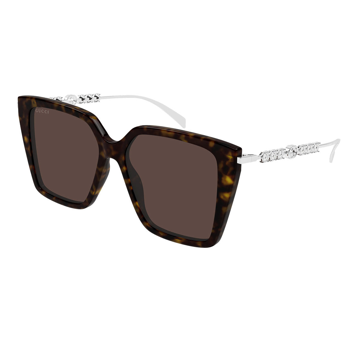 Gucci Occhiali da Sole GG1967S 003 Argento/Marrone Donna