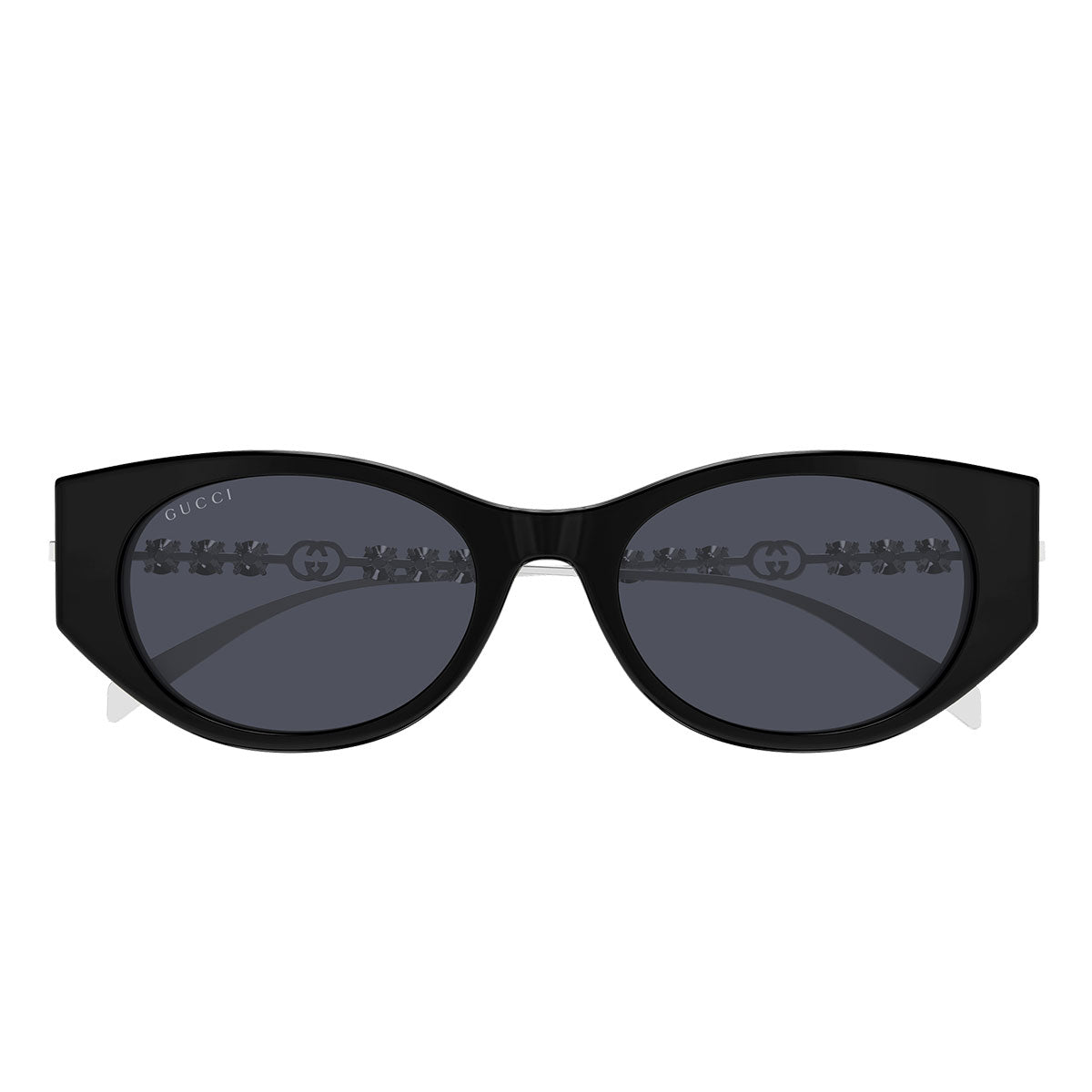 Gucci Occhiali da Sole GG1970SA 002 Argento Nero/Grigio Donna