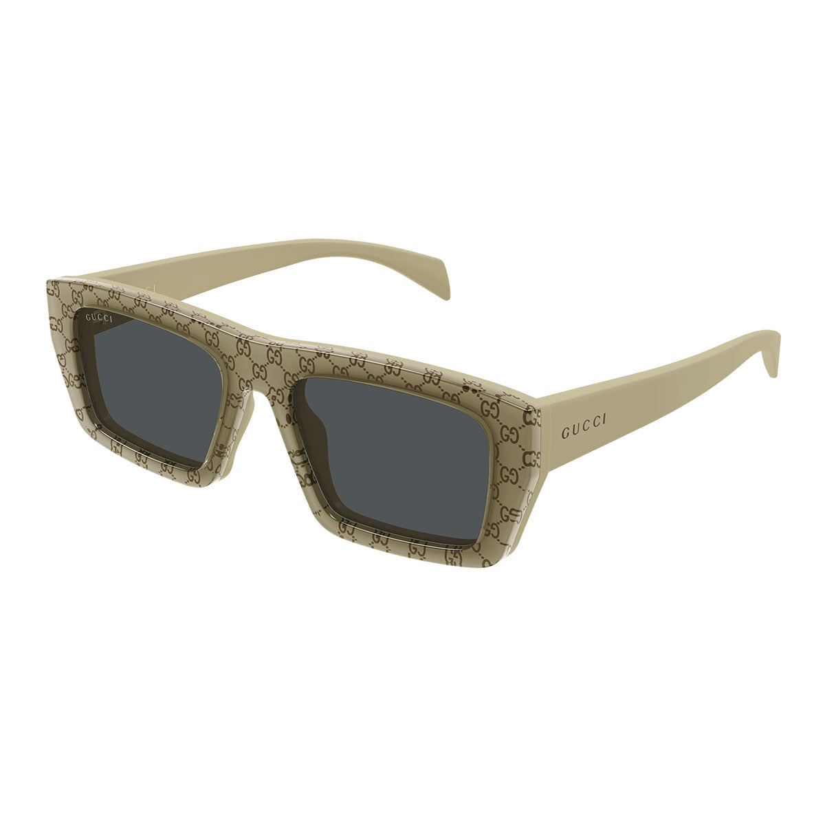 Gucci Occhiali da Sole GG2020S 004 Beige/Grigio Uomo