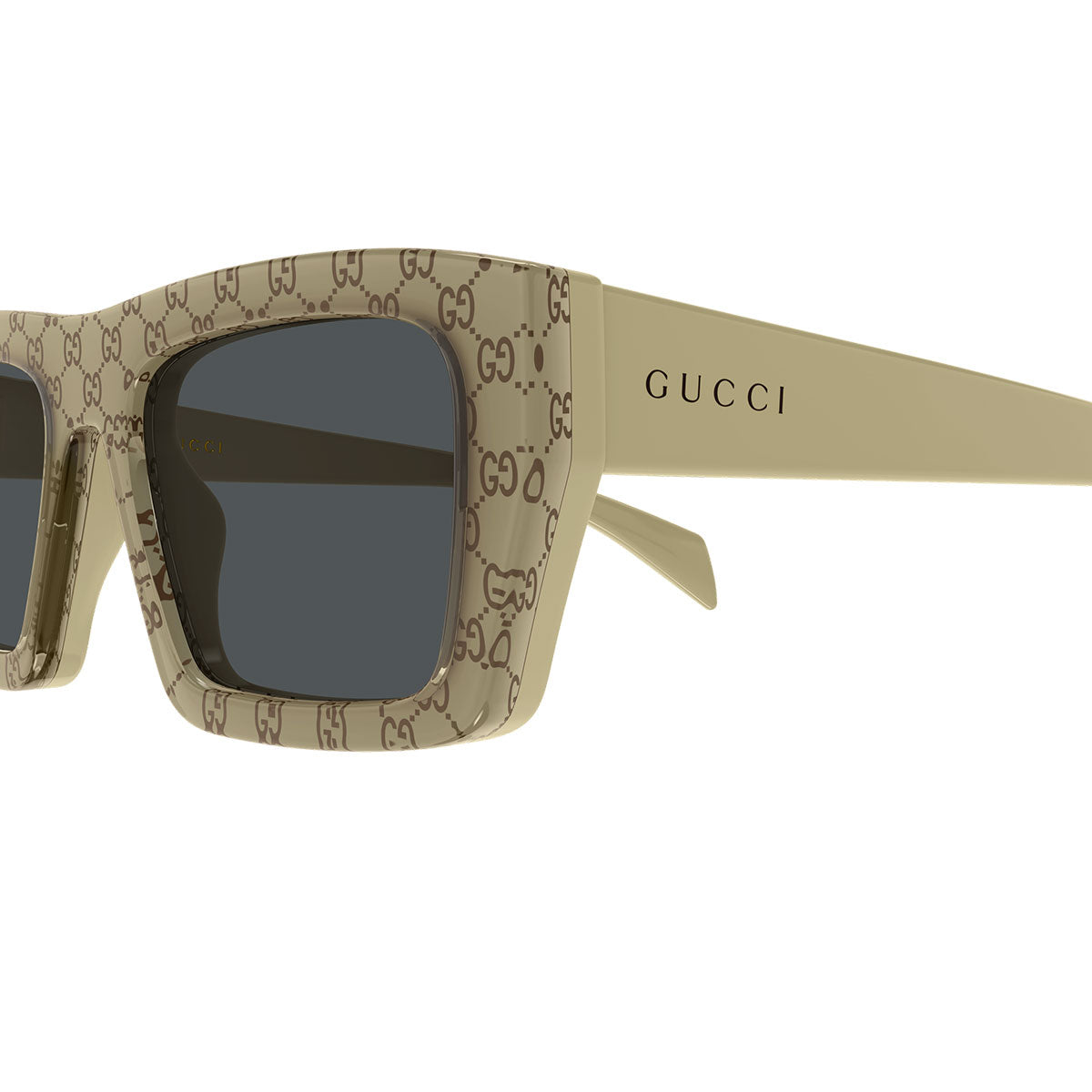 Gucci Occhiali da Sole GG2020S 004 Beige/Grigio Uomo