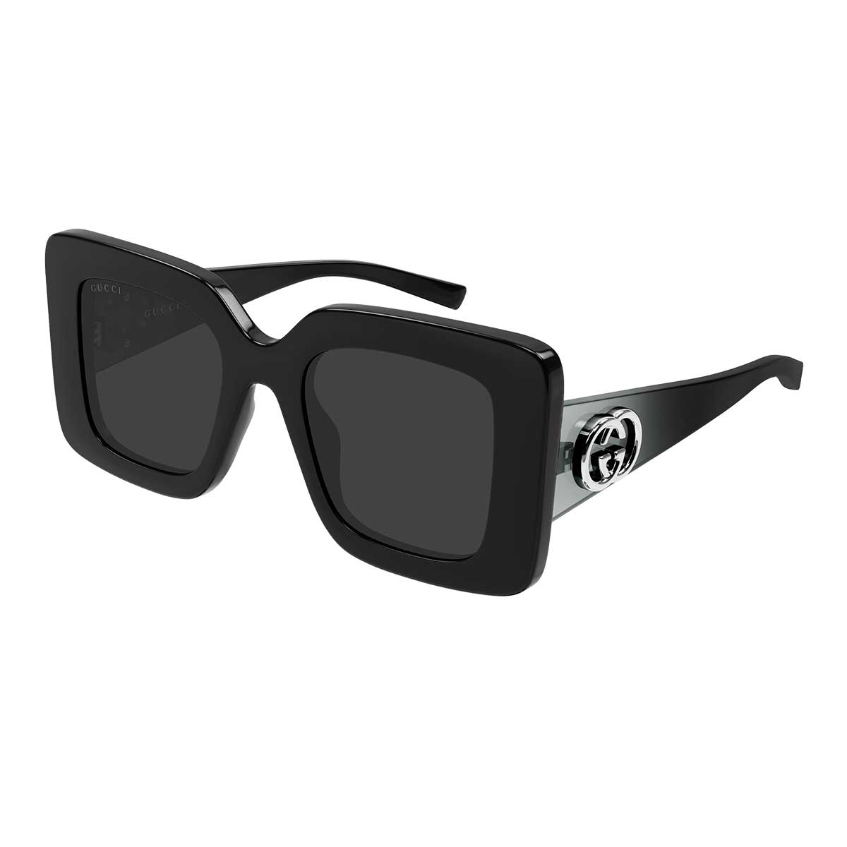 Gucci Occhiali da Sole GG2025S 001 Nero/Grigio Donna 2