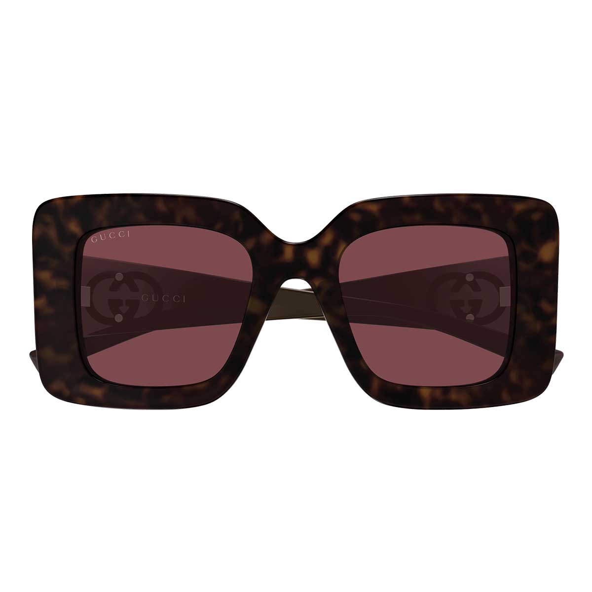 Gucci Occhiali da Sole GG2025S 002 Marrone/Rosso Donna