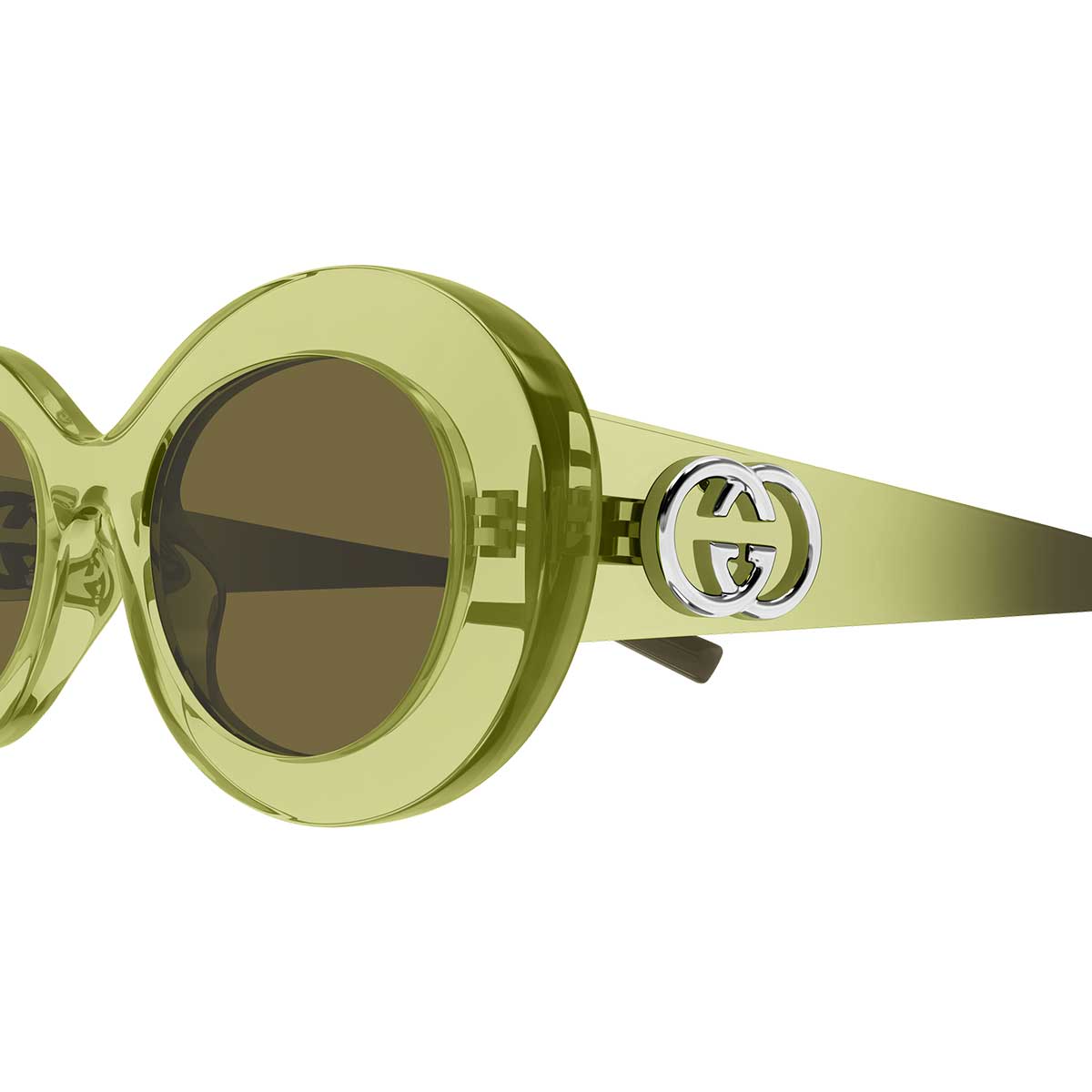 Gucci Occhiali da Sole GG2026S 004 Verde/Marrone Donna 3