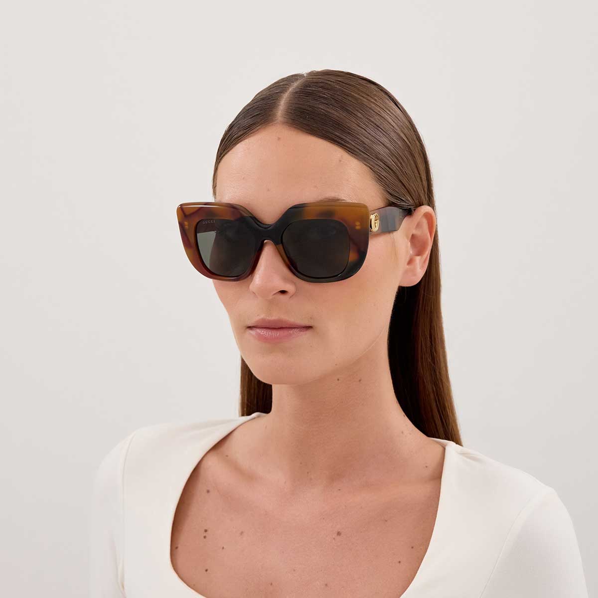 Gucci Occhiali da Sole GG2030S 002 Marrone/Grigio Donna 4