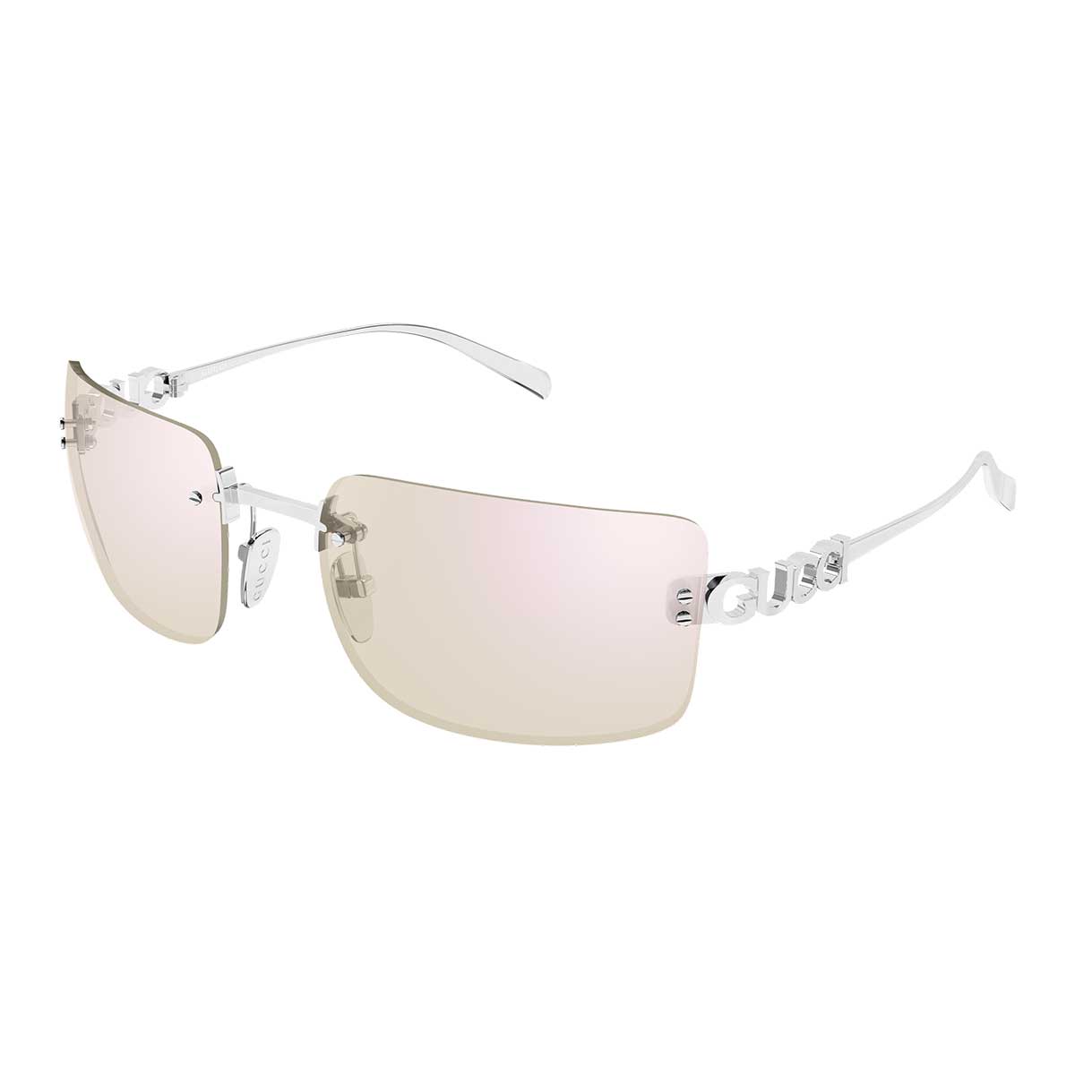 Gucci Occhiali da Sole GG2038S 003 Argento/Trasparente Donna