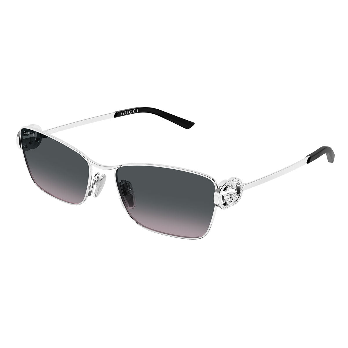 Gucci Occhiali da Sole GG2045S 002 Argento/Grigio Donna