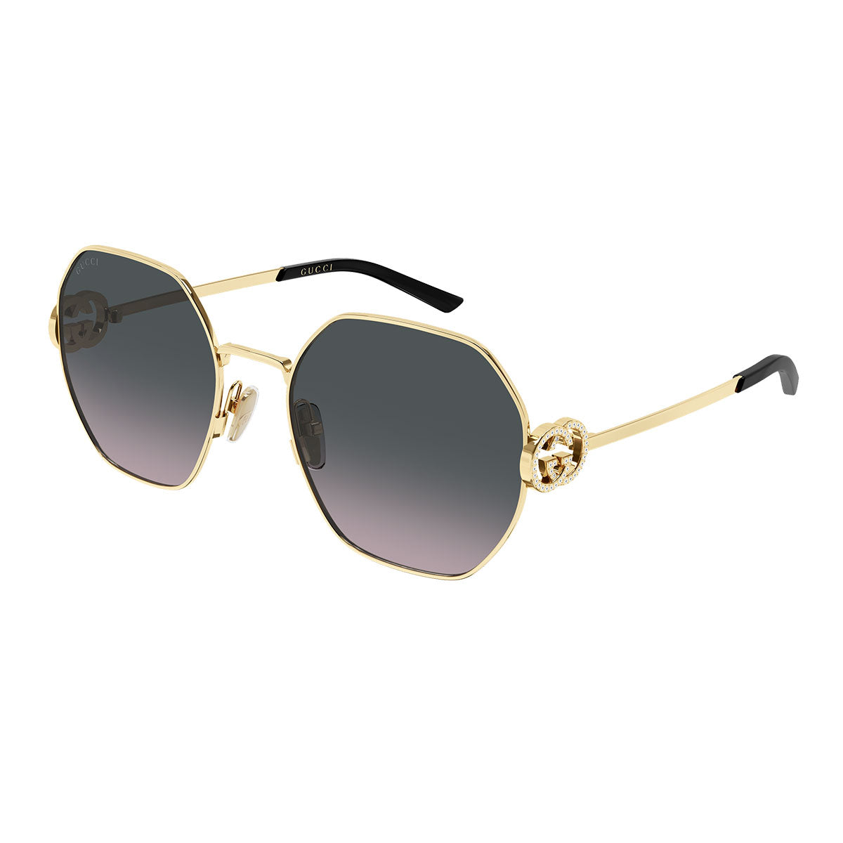 Gucci Occhiali da Sole GG2046S 002 Oro/Grigio Sfumato Donna