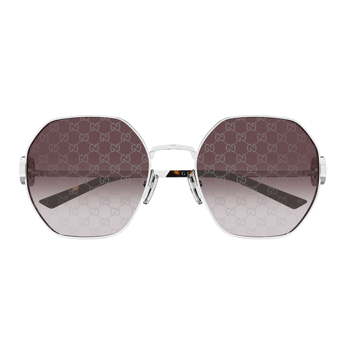 Gucci Occhiali da Sole GG2046S 004 Argento/Rosso Donna