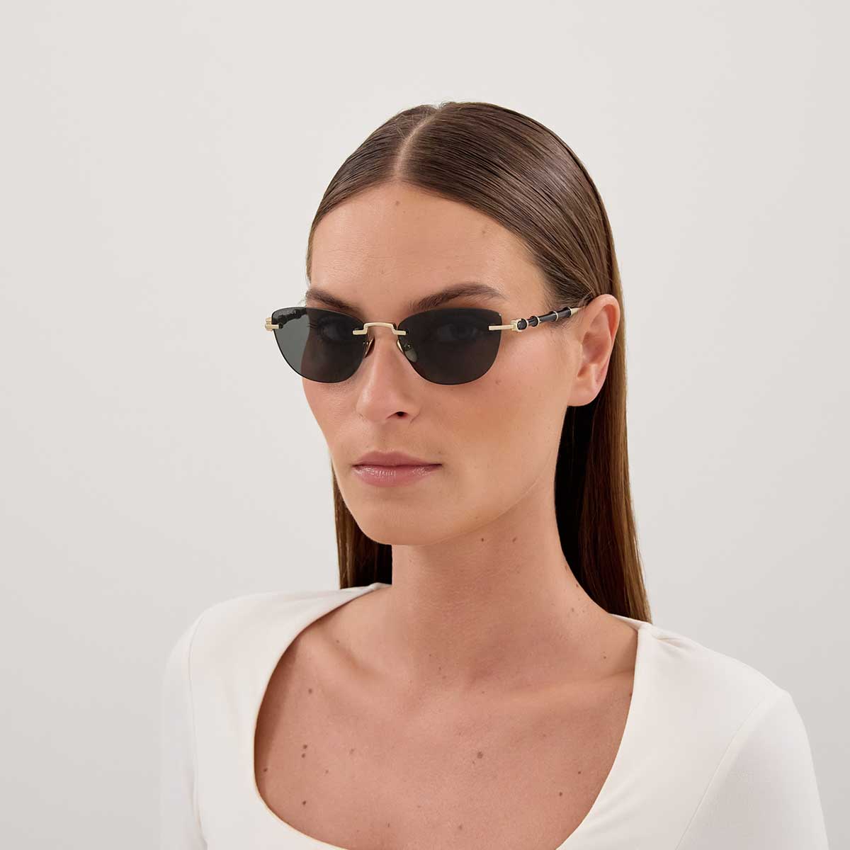 Gucci Occhiali da Sole GG2063S 002 Oro/Grigio Donna 4