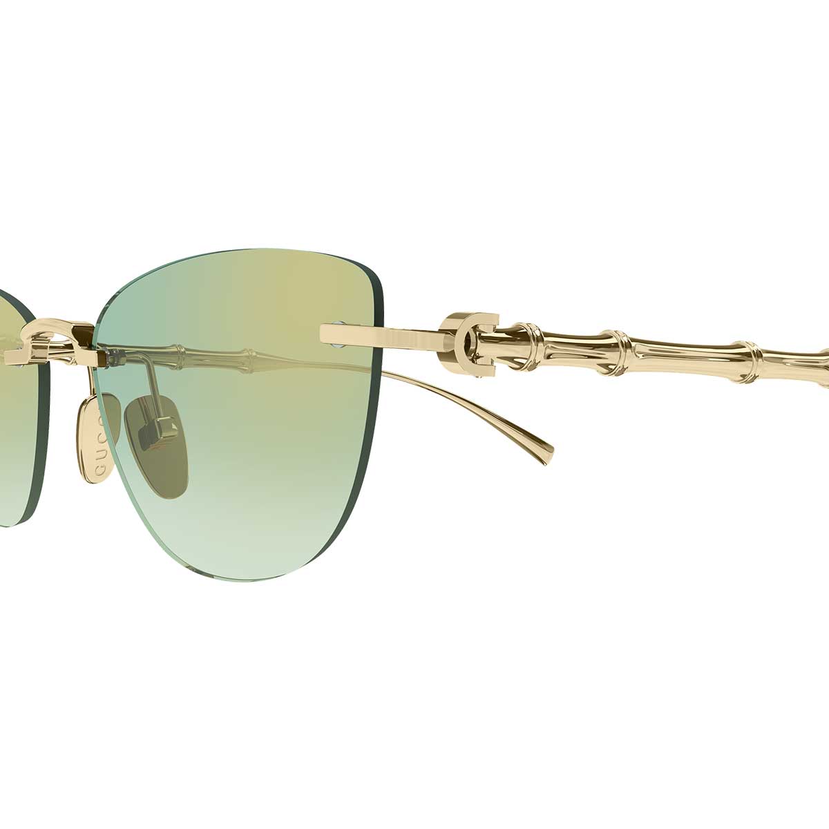 Gucci Occhiali da Sole GG2063S 003 Oro/Verde Donna 3