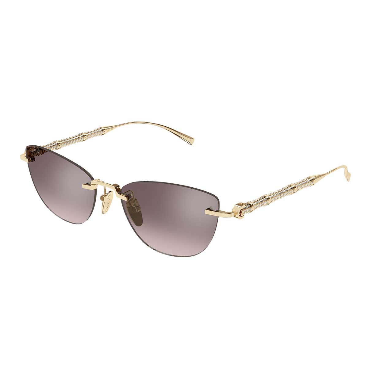 Gucci Occhiali da Sole GG2063S 005 Oro/Marrone Donna 2
