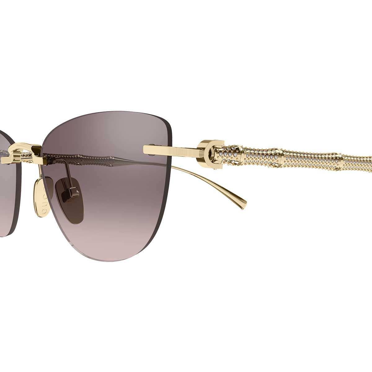 Gucci Occhiali da Sole GG2063S 005 Oro/Marrone Donna 3