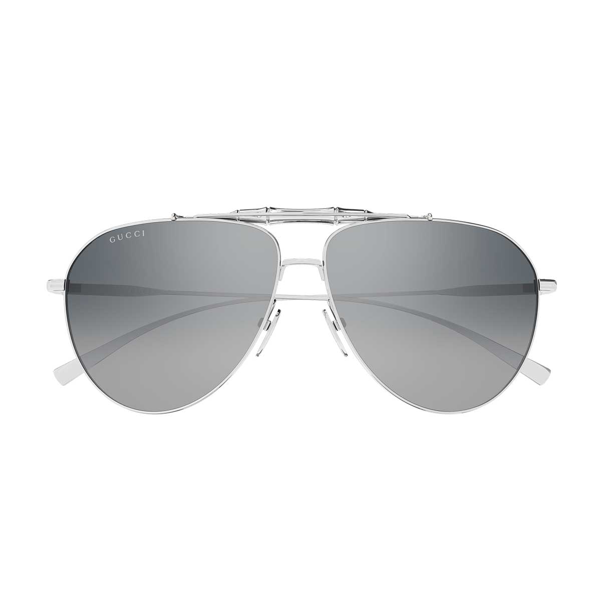 Gucci Occhiali da Sole GG2064S 002 Argento/Grigio Uomo