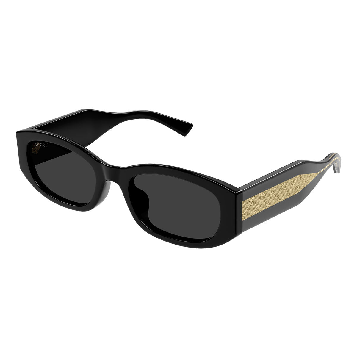 Gucci Occhiali da Sole GG2068SA 001 Nero Oro/Grigio Donna