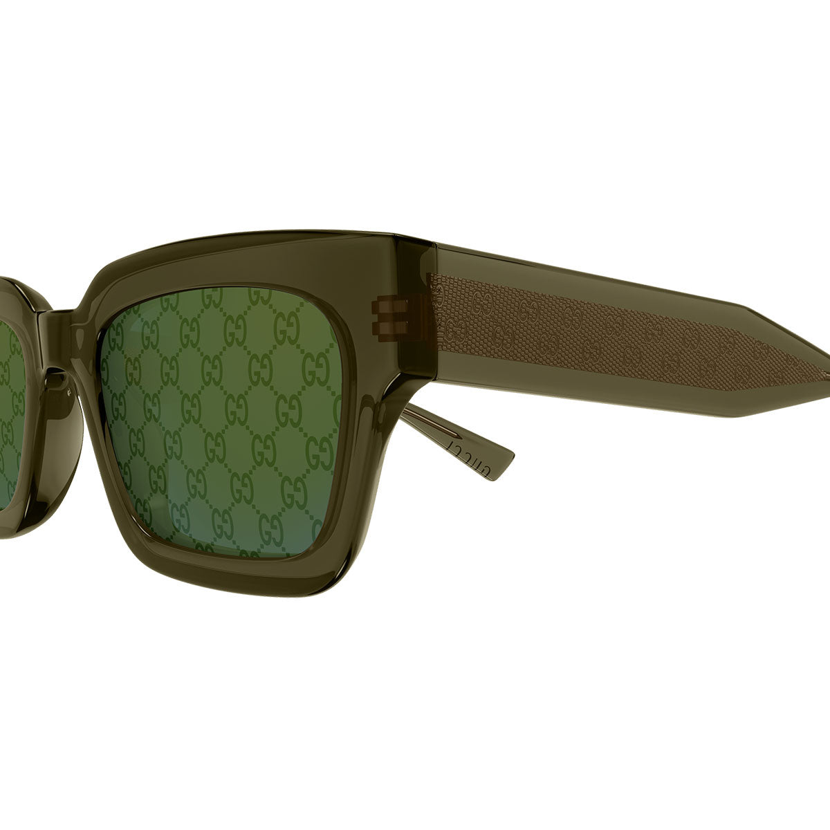 Gucci Occhiali da Sole GG2069S 004 Verde/Verde Monogram Uomo