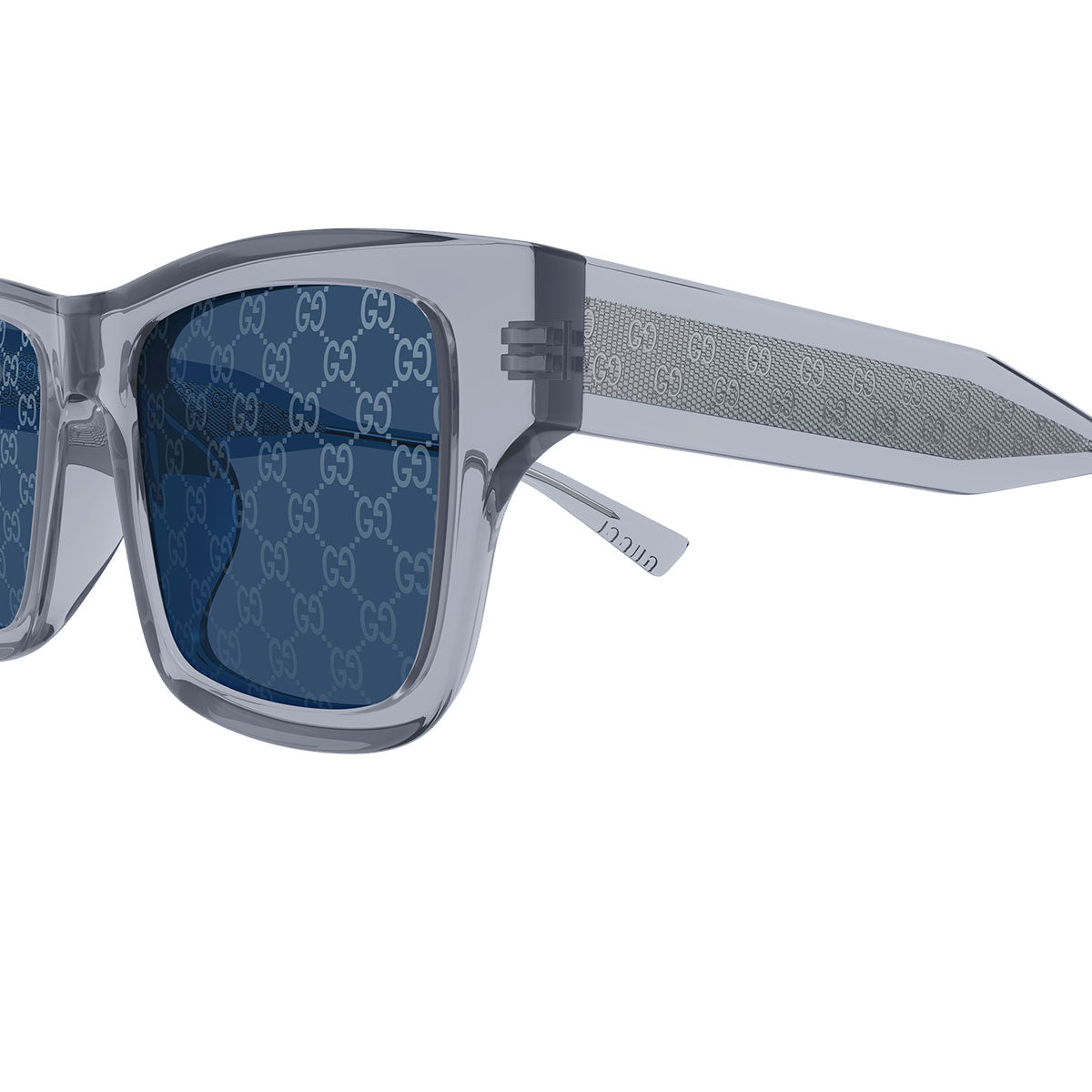 Gucci Occhiali da Sole GG2072SA 004 Grigio/Blu Monogram Uomo