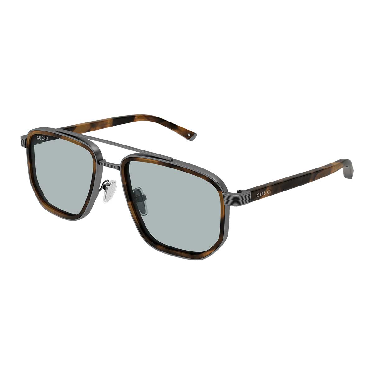 Gucci Occhiali da Sole GG2073S 002 RutenioMarrone/Blu Uomo
