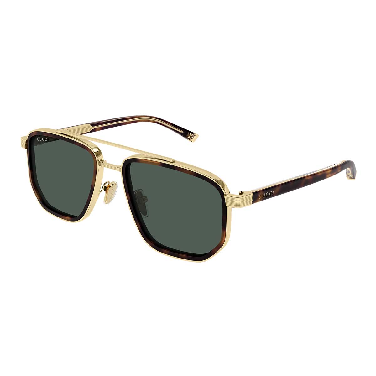 Gucci Occhiali da Sole GG2073S 003 OroMarrone/Verde Uomo