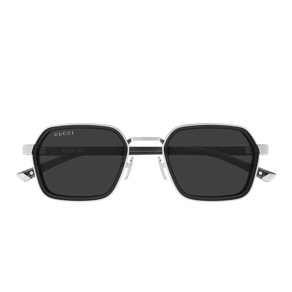 Gucci Occhiali da Sole GG2074S 001 ArgentoGrigio/Grigio Uomo