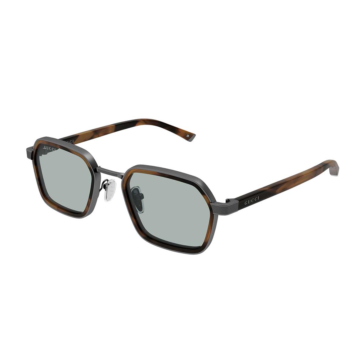 Gucci Occhiali da Sole GG2074S 002 RutenioMarrone/Blu Uomo