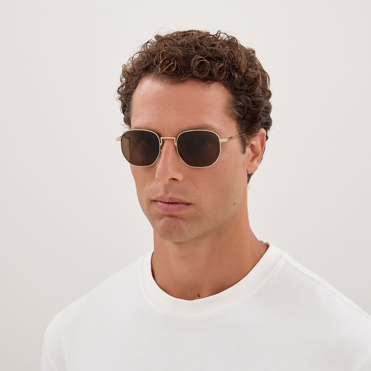 Gucci Occhiali da Sole GG2095S 004 Oro/Marrone Uomo