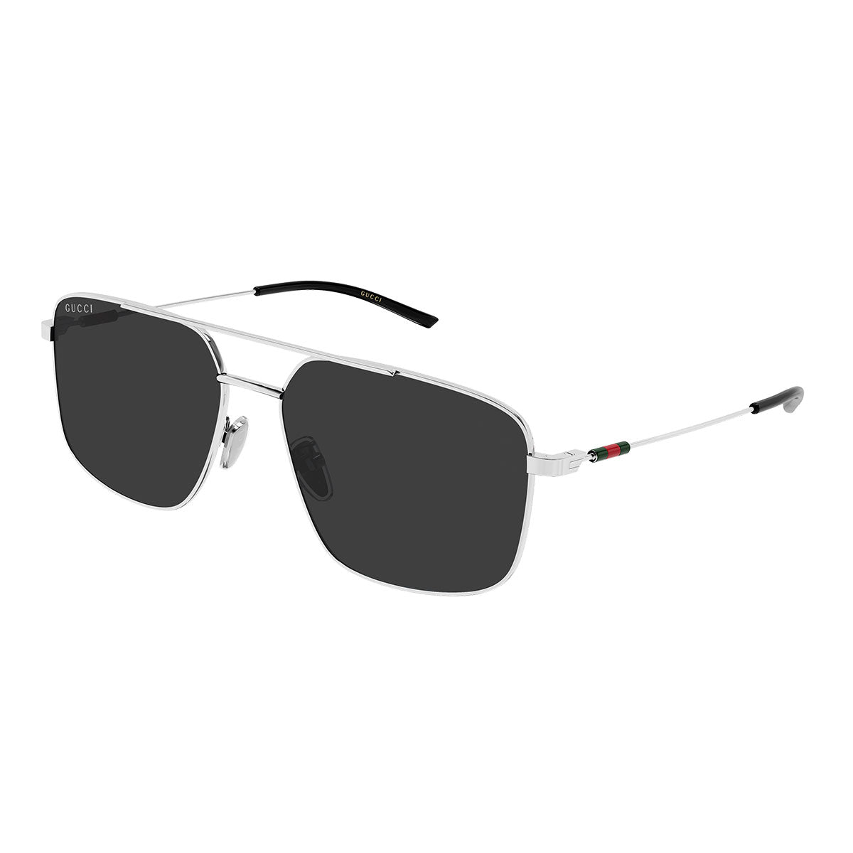 Gucci Occhiali da Sole GG2096SA 001 Argento/Grigio Scuro Uomo