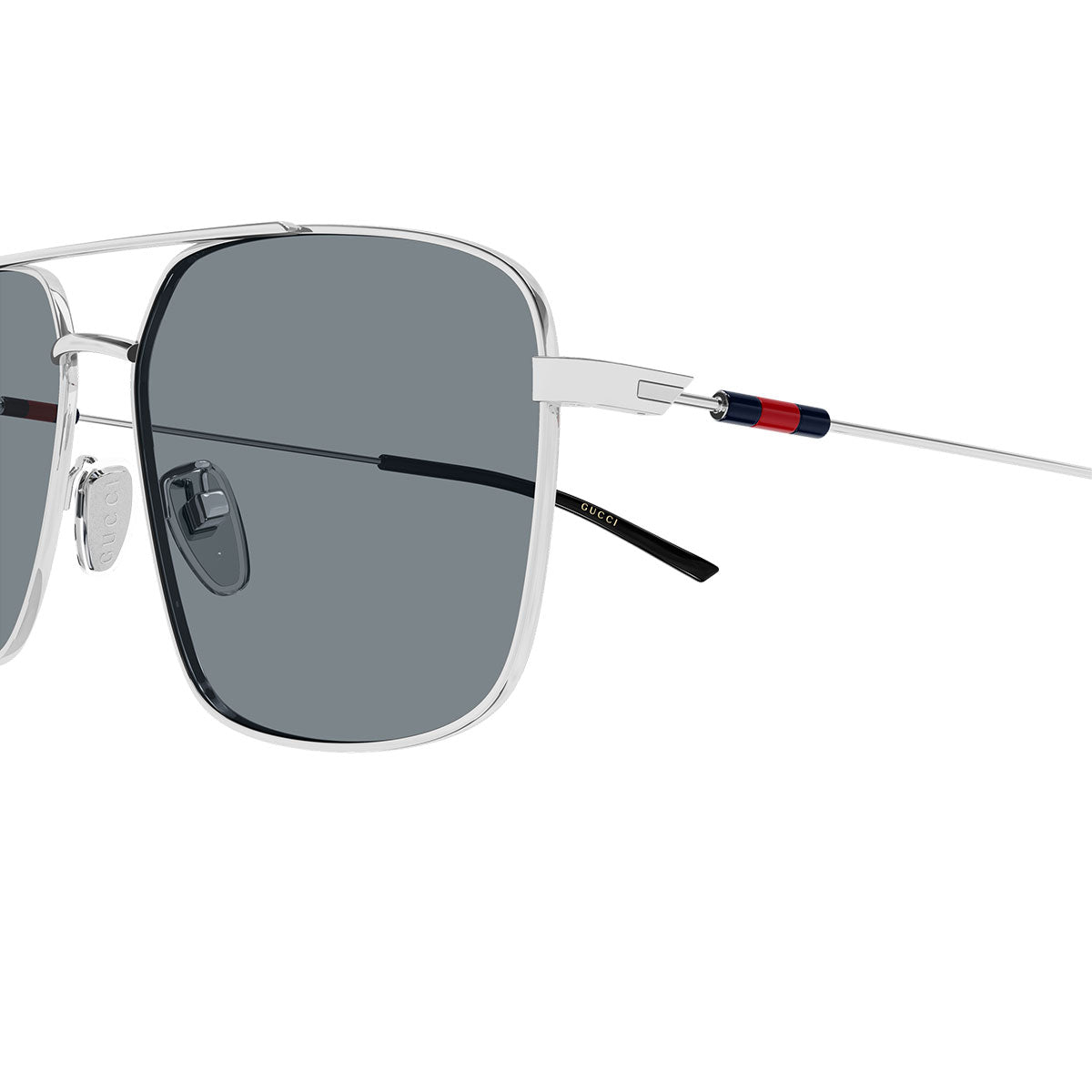 Gucci Occhiali da Sole GG2096SA 003 Argento/Grigio Uomo