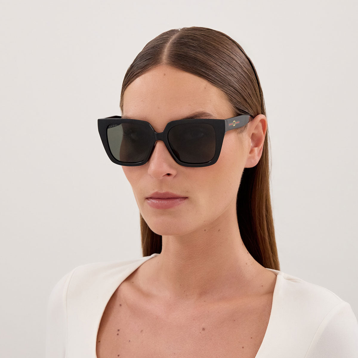 Gucci Occhiali da Sole GG2102S 001 Nero/Grigio Donna