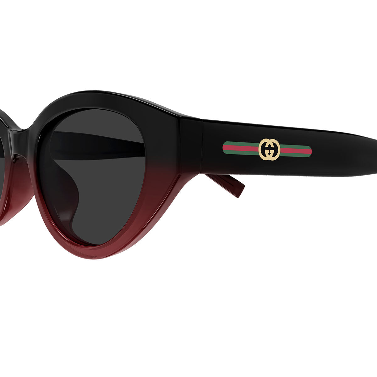 Gucci Occhiali da Sole GG2105SA 003 Nero Sfumato Rosso/Grigio Donna