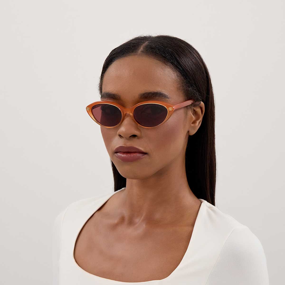 Gucci Occhiali da Sole GG2110S 003 Arancione/Rosso Donna