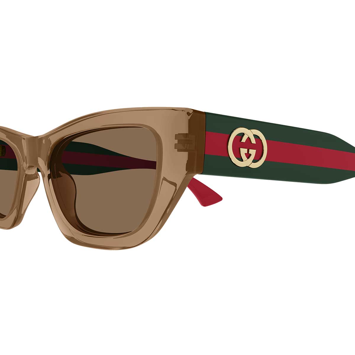 Gucci Occhiali da Sole GG2116S 004 MarroneVerde/Marrone Donna 3