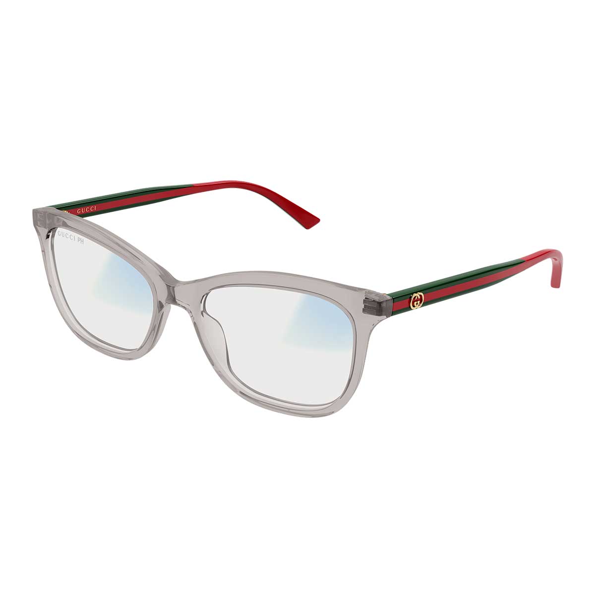 Gucci Occhiali da Sole GG2117S 001 GrigioVerde/Trasparente Donna Fotocromatici 4