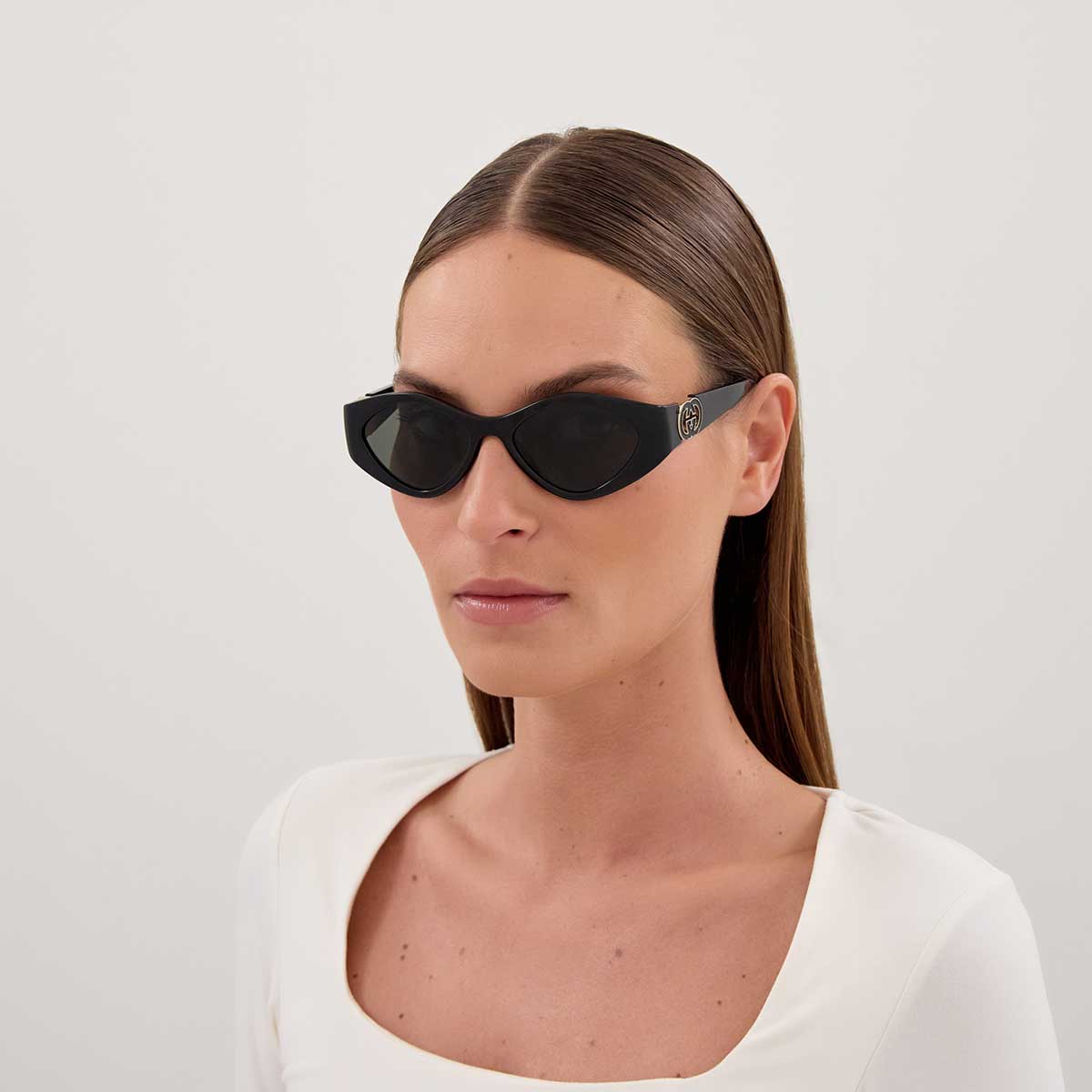 Gucci Occhiali da Sole GG2121S 001 Nero/Grigio Donna