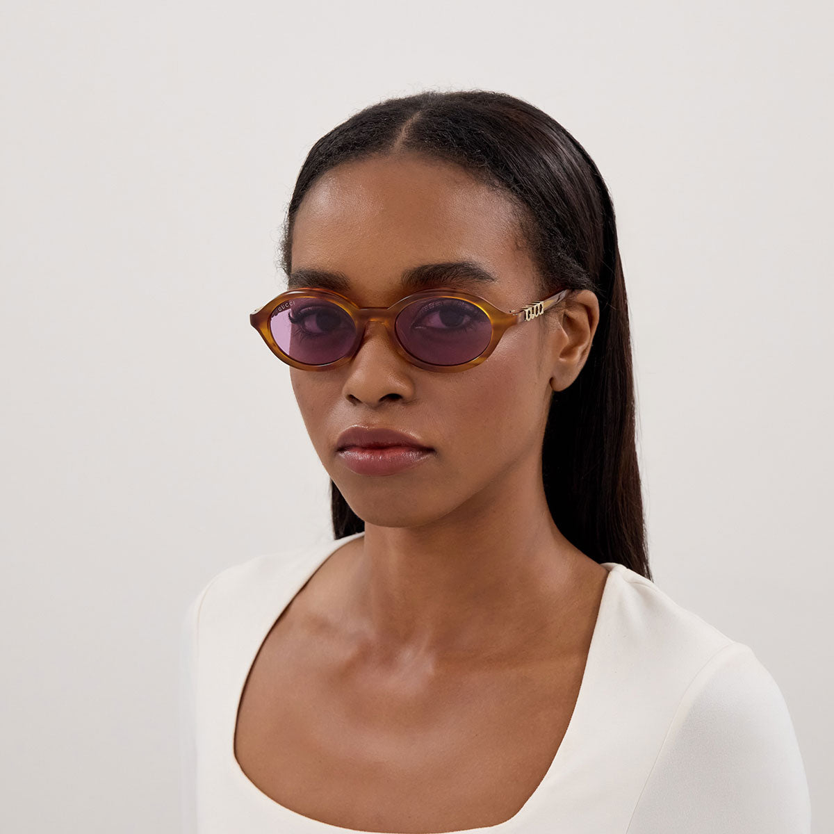 Gucci Occhiali da Sole GG2153S 004 Marrone/Viola Donna