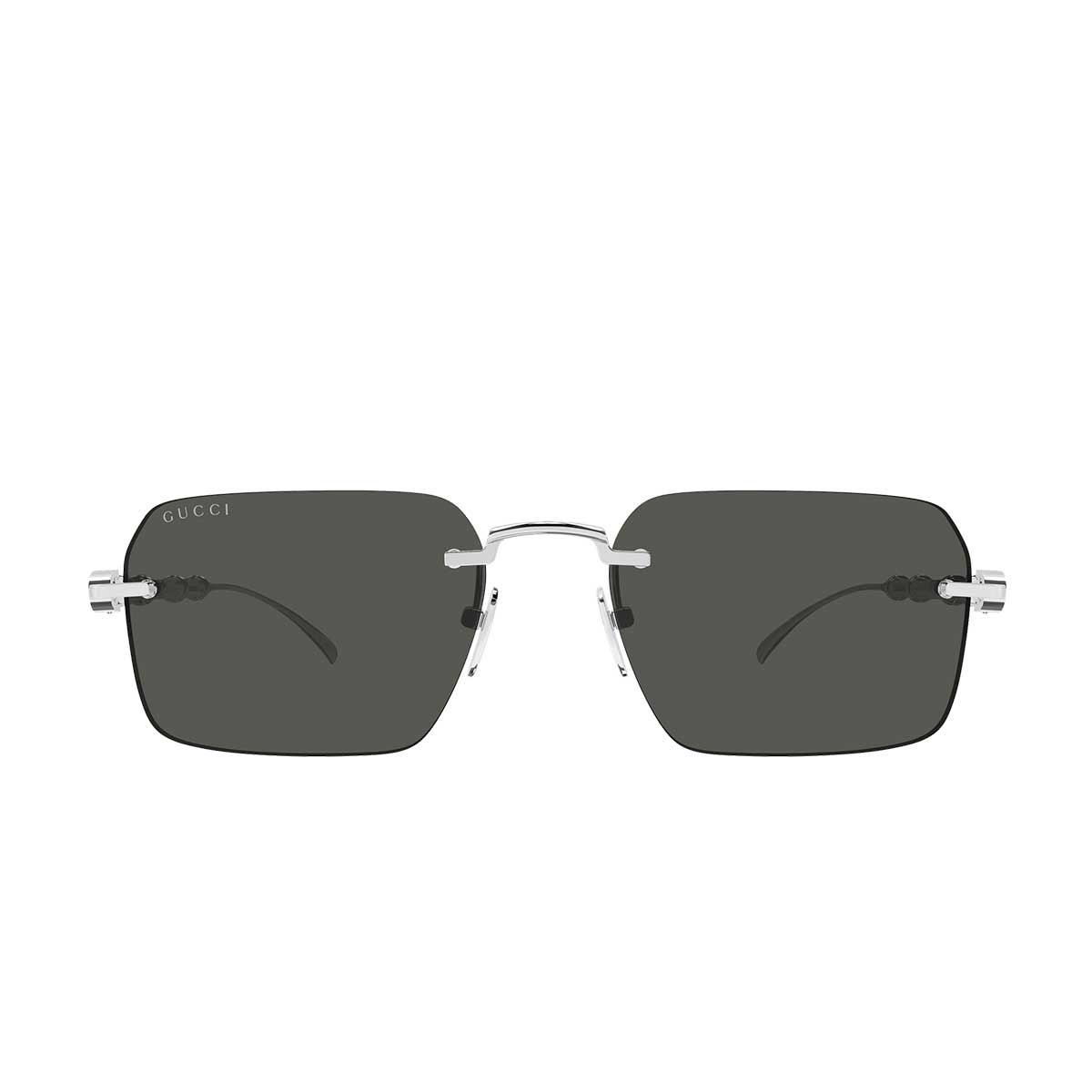 Gucci Occhiali da Sole GG2154S 001 Argento/Grigio Uomo