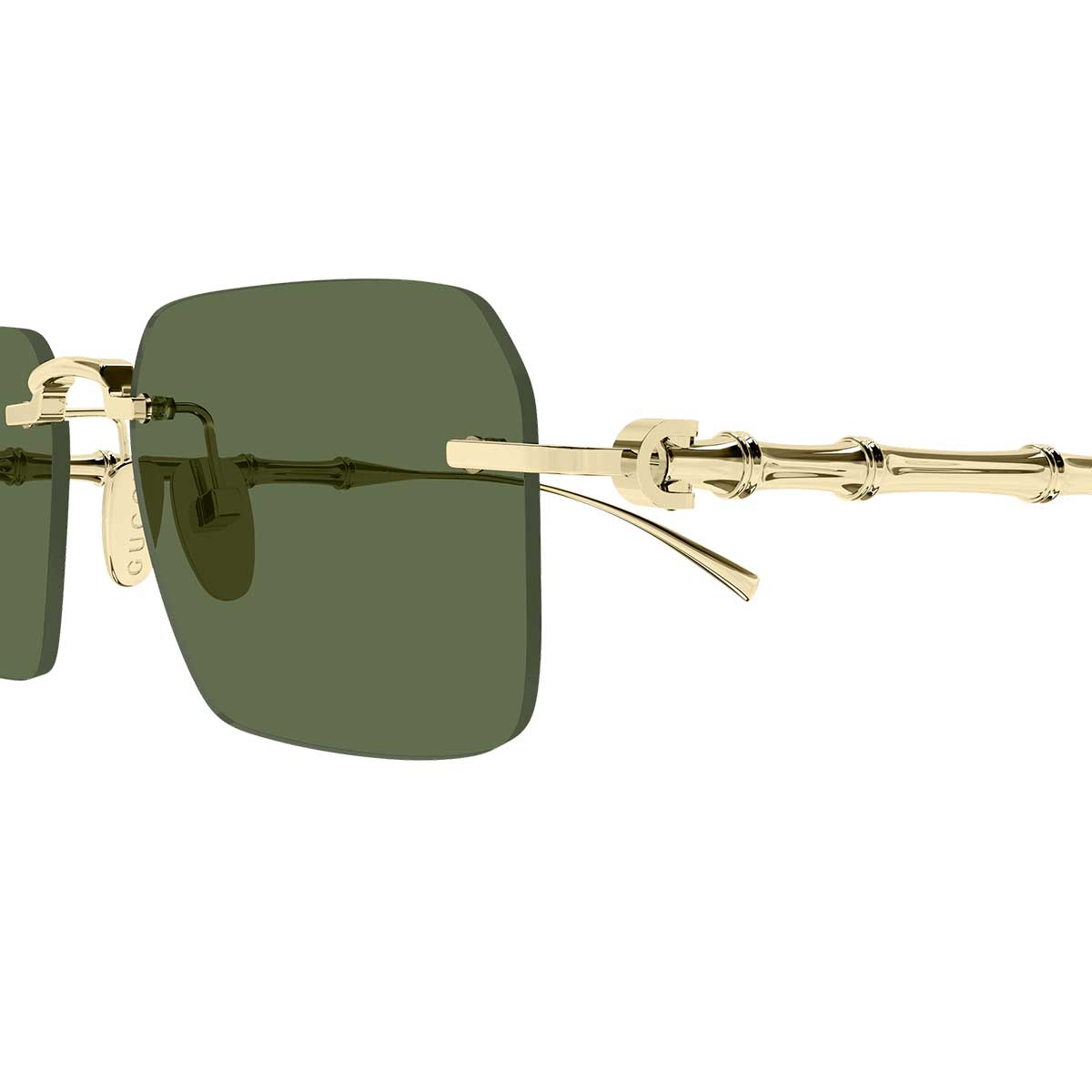 Gucci Occhiali da Sole GG2154S 003 Oro/Verde Uomo