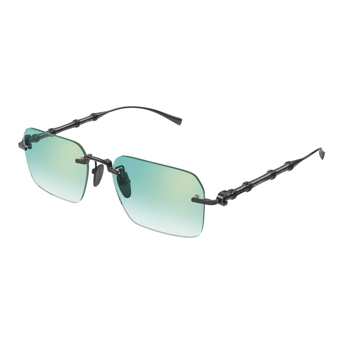 Gucci Occhiali da Sole GG2154S 004 Rutenio/Verde Uomo